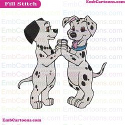 101 Dalmations Embroidery Design 002