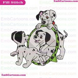101 Dalmations Embroidery Design 003