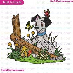 101 Dalmations Embroidery Design 011