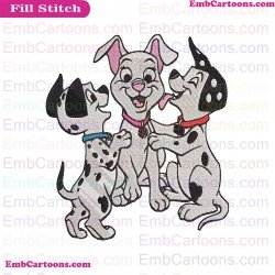 101 Dalmations Embroidery Design 027