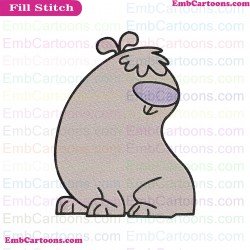 2 Stupid Dogs Big Dog Embroidery Design