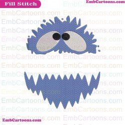 Abominable Rudolph Snowman Emoji Embroidery Design 2