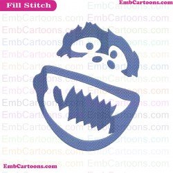 Abominable Rudolph Snowman Emoji Embroidery Design