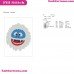 Abominable Rudolph Snowman Face Embroidery Design 2