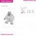 Abominable Rudolph Snowman Happy Embroidery Design