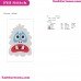 Abominable Snowman Rudolph Face Embroidery Design 3