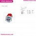 Abominable Snowman Rudolph Face Embroidery Design 4