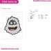 Abominable Snowman Rudolph Funny Face Embroidery Design