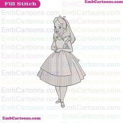 Alice Wonderland Embroidery Design 0004