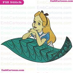 Alice Wonderland Embroidery Design 0013