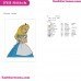 Alice Wonderland Embroidery Design 0015