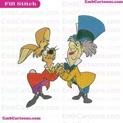 Alice Wonderland Embroidery Design 0023