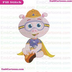 Alpha Pig Super Why Embroidery Design