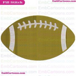 American Football Embroidery Design