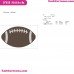 American Football Embroidery Design