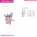 Angel Stitch Pink 2 Lilo And Stitch Embroidery Design