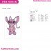 Angel Stitch Pink Lilo And Stitch Embroidery Design