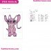 Angel Stitch Pink Lilo And Stitch Embroidery Design