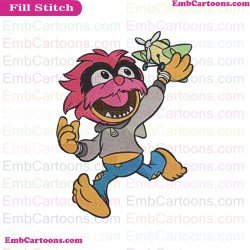 Animal Muppet Babies Embroidery Design