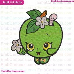 Apple Blossom Shopkins Embroidery Design