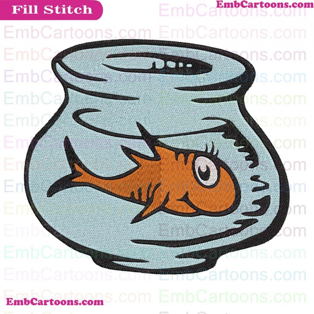 Aquarium Fish Applique Design, Aquarium Fish Embroidery Design, Fish 2 Applique Design, Fish 2 Embroidery Design, 2 Dr Applique Design, 2 Dr Embroidery Design, Dr Seuss Applique Design, Dr Seuss Embroidery Design, Seuss The Applique Design, Seuss The Embr