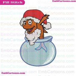 Aquarium Fish Christmas Dr Seuss The Cat In The Hat Embroidery Design