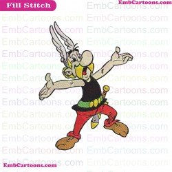 Asterix Embroidery Design 2