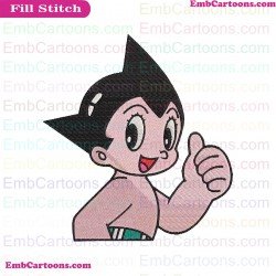 Astro Boy Embroidery Design 3