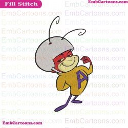 Atom Ant Formiga Embroidery Design 3