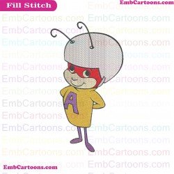 Atom Ant Formiga Embroidery Design 4