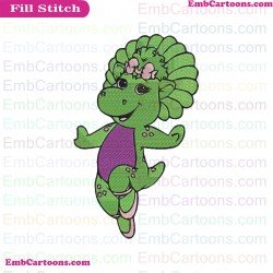 Baby Bop Barney Embroidery Design