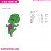 Baby Bop Barney Embroidery Design