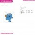 Baby Cookie Monster Sesame Street Embroidery Design