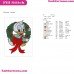 Baby Donald Wreath Mickey Mouse Christmas Embroidery Design