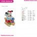 Baby Mickey Mouse Sled Christmas Embroidery Design