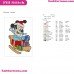 Baby Mickey Mouse Sled Christmas Embroidery Design