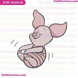 Baby Piglet 2 Winnie The Pooh Embroidery Design
