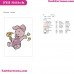Baby Piglet Plucking Flower Petals Winnie The Pooh Embroidery Design