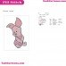 Baby Piglet Sitting Down Winnie The Pooh Embroidery Design
