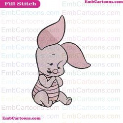 Baby Piglet Winnie The Pooh Embroidery Design