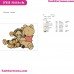 Baby Pooh And Tigger Hugging Winnie The Pooh Embroidery Design