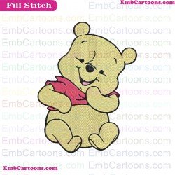 Baby Pooh Cute 2 Winnie The Pooh Embroidery Design
