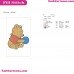 Baby Pooh Playing With A Ball Winnie The Pooh Embroidery Design