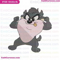 Baby Taz Baby Looney Tunes Embroidery Design