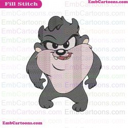 Baby Taz Baby Looney Tunes Embroidery Design 2
