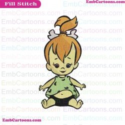 Baby The Flintstones Embroidery Design