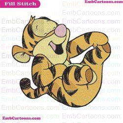 Baby Tigger Laughing Winnie The Pooh Embroidery Design