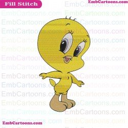 Baby Tweety Baby Looney Tunes Embroidery Design