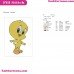 Baby Tweety Baby Looney Tunes Embroidery Design