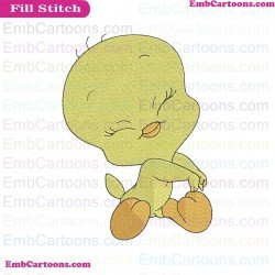 Baby Tweety Baby Looney Tunes Embroidery Design 2